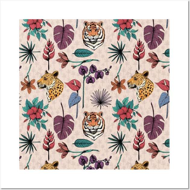 Tigers And Cheetahs Wall Art by SWON Design